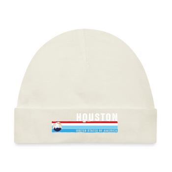 Houston Texas Est 1837 Vintage Klassischer Retro-Stil - Baby Premium Organic Mütze - Naturweiß - Vorne