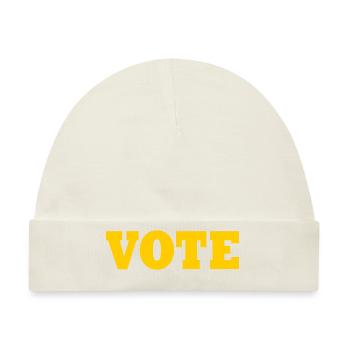 Vote - Baby Premium Organic Mütze - Naturweiß - Vorne