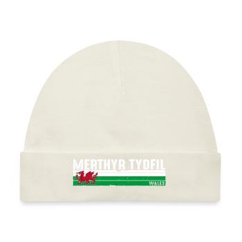 Merthyr Tydfil: Walisisches Erbe und landschaftliche Schönheit - Baby Premium Organic Mütze - Naturweiß - Vorne