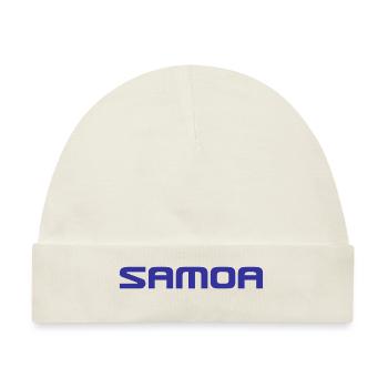 Samoa Logo - Polynesien - Südsee - Baby Premium Organic Mütze - Naturweiß - Vorne