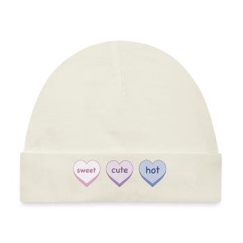 Süß süß heiß - Baby Premium Organic Mütze - Naturweiß - Vorne