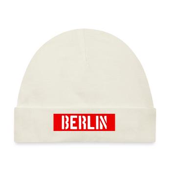 Berlin - Deutschland - Germany - Alexanderplatz - Baby Premium Organic Mütze - Naturweiß - Vorne