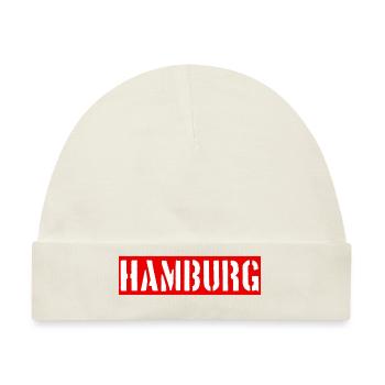 Hamburg - Hansestadt - Alster - Elbe - Baby Premium Organic Mütze - Naturweiß - Vorne