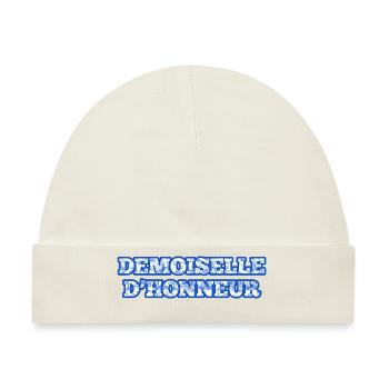 Blaue Chinoiserie Brautjungfer - Baby Premium Organic Mütze - Naturweiß - Vorne