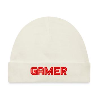 Gamer - Games - PC - Computerspiele - Baby Premium Organic Mütze - Naturweiß - Vorne