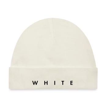 white - the color white - Baby Premium Organic Mütze - Naturweiß - Vorne