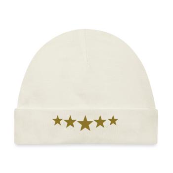 5 star - Baby Premium Organic Mütze - Naturweiß - Vorne