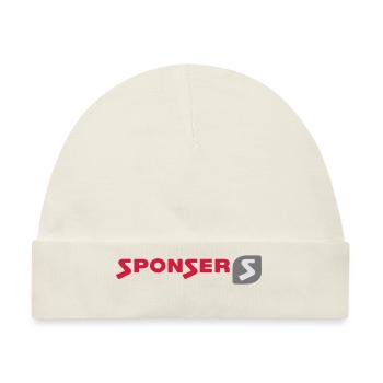 Sponser Logo klein - Baby Premium Organic Mütze - Naturweiß - Vorne