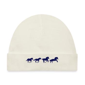Unterhaltung Pferd Pferde horse4 - Baby Premium Organic Mütze - Naturweiß - Vorne
