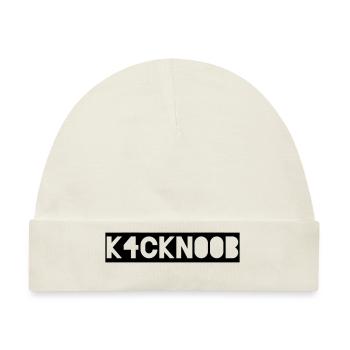 k4ckn00b - kackn00b ... gaming stuff - Baby Premium Organic Mütze - Naturweiß - Vorne