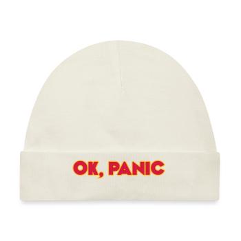 Ok, panic - Baby Premium Organic Mütze - Naturweiß - Vorne
