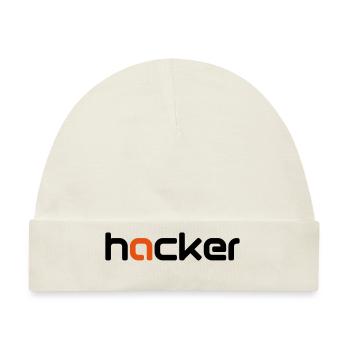 hacker - Baby Premium Organic Mütze - Naturweiß - Vorne