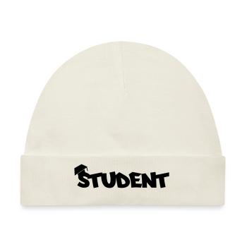 student - Baby Premium Organic Mütze - Naturweiß - Vorne