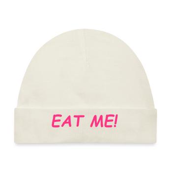 Eat Me - Baby Premium Organic Mütze - Naturweiß - Vorne