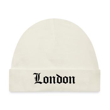 Old London - Baby Premium Organic Mütze - Naturweiß - Vorne