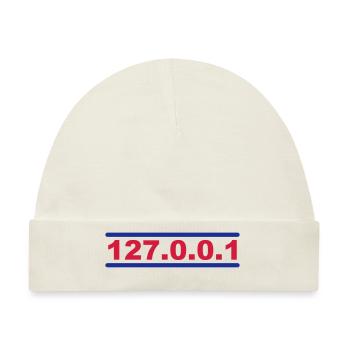 127.0.0.1 - Baby Premium Organic Mütze - Naturweiß - Vorne