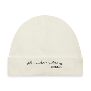 Chicago - Baby Premium Organic Mütze - Naturweiß - Vorne