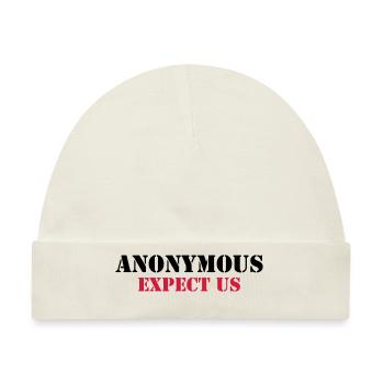 Anonymous : Expect us - Baby Premium Organic Mütze - Naturweiß - Vorne