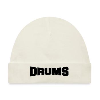 drums - Baby Premium Organic Mütze - Naturweiß - Vorne