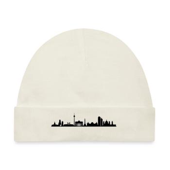 Skyline Berlin - Baby Premium Organic Mütze - Naturweiß - Vorne