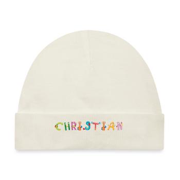 Christian - Baby Premium Organic Mütze - Naturweiß - Vorne