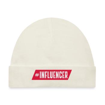 hashtag influencer - Baby Premium Organic Mütze - Naturweiß - Vorne