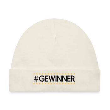 #Gewinner - Baby Premium Organic Mütze - Naturweiß - Vorne