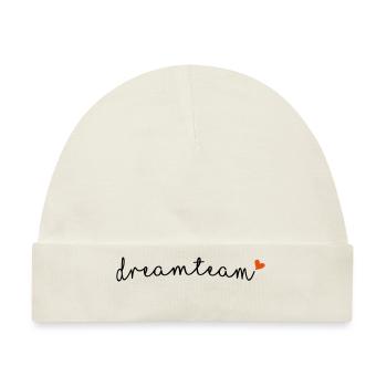 dreamteam - Baby Premium Organic Mütze - Naturweiß - Vorne