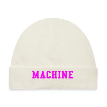 MASCHINE (ROSA) - Baby Premium Organic Mütze - Naturweiß - Vorne