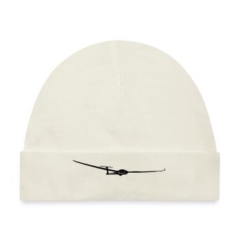 Segelflugzeug - Baby Premium Organic Mütze - Naturweiß - Vorne