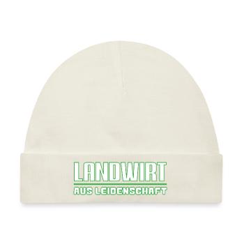 Landwirt aus Leidenschaft - Baby Premium Organic Mütze - Naturweiß - Vorne