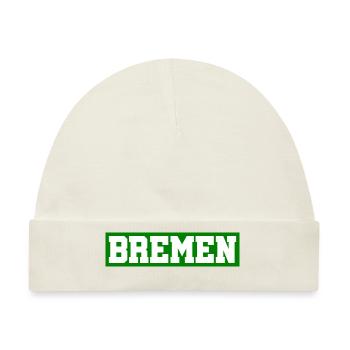 Bremen - Germany - Hansestadt - Deutschland - Baby Premium Organic Mütze - Naturweiß - Vorne