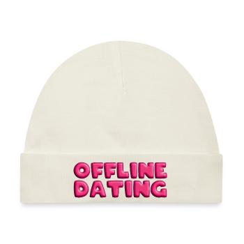 Offline, Entspannung, Kennenlernen, Offline dating - Baby Premium Organic Mütze - Naturweiß - Vorne
