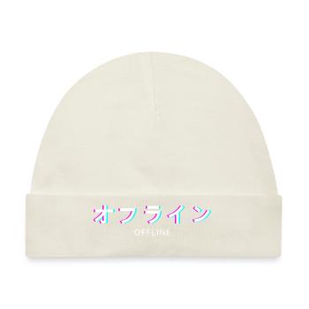 Offline Vaporwave Japan - Baby Premium Organic Mütze - Naturweiß - Vorne