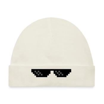 Brille - Baby Premium Organic Mütze - Naturweiß - Vorne