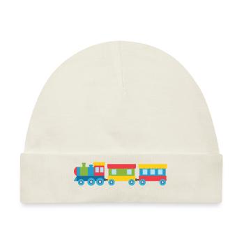 Eisenbahn Spielzeug - Baby Premium Organic Mütze - Naturweiß - Vorne