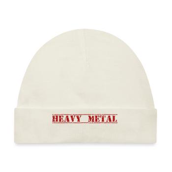 HEAVY METAL - Baby Premium Organic Mütze - Naturweiß - Vorne