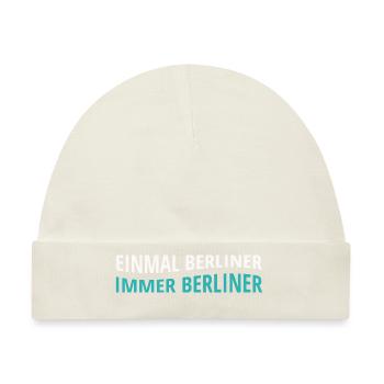 Berlin, Berliner, Berlin City, Hauptstadt - Baby Premium Organic Mütze - Naturweiß - Vorne