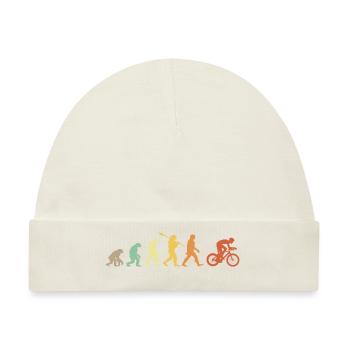 Evolution Cycliste Geschenkidee - Baby Premium Organic Mütze - Naturweiß - Vorne