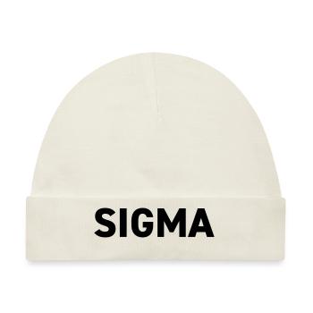 Sigma Dark Pack Rank - Baby Premium Organic Mütze - Naturweiß - Vorne