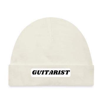 Gitarrist - Baby Premium Organic Mütze - Naturweiß - Vorne
