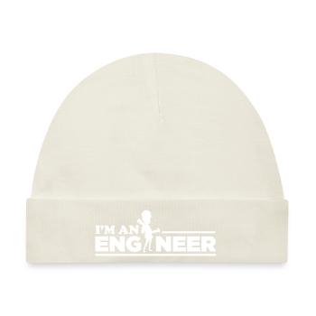 Ich bin ein Ingenieur! - Baby Premium Organic Mütze - Naturweiß - Vorne