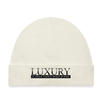 LUXURY GLAMOUR - Baby Premium Organic Mütze - Naturweiß - Vorne