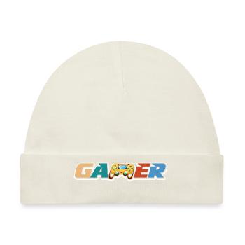Gamer Graphic Video Game Player Gaming Gamer Pc Co - Baby Premium Organic Mütze - Naturweiß - Vorne