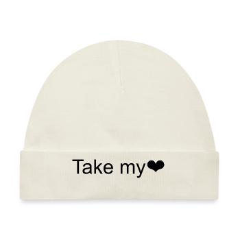 Take my - Baby Premium Organic Mütze - Naturweiß - Vorne