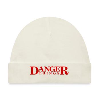 Danger Things - Baby Premium Organic Mütze - Naturweiß - Vorne