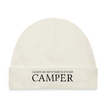 Lassen sie mich durch ich bin Camper - Baby Premium Organic Mütze - Naturweiß - Vorne