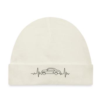 Herzschlag Autos - Baby Premium Organic Mütze - Naturweiß - Vorne