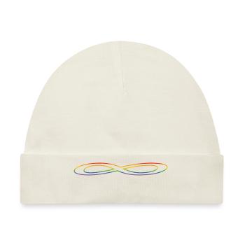 Regenbogen Unendlichkeit - Baby Premium Organic Mütze - Naturweiß - Vorne