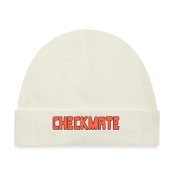 Checkmate Awesome Designs For Chess Players - Baby Premium Organic Mütze - Naturweiß - Vorne